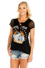 Load image into Gallery viewer, Flaming Wild Child Designer Top