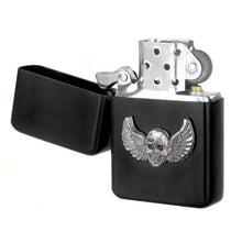 Load image into Gallery viewer, Skull Wings Flip Lighter