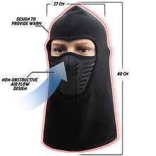 Load image into Gallery viewer, Xelement Winter Fleece Full Face Black Balaclava